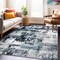 World Rug Gallery Modern Abstract Reflections Area Rug 5' X 7' Blue 935BLUE5X7 - alternate 1
